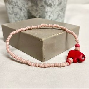 Pink Elephant Stretch Bracelet